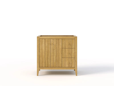 Atlanta 36 in. W x 22 in. D Teak Wood Center Sink Bathroom Vanity