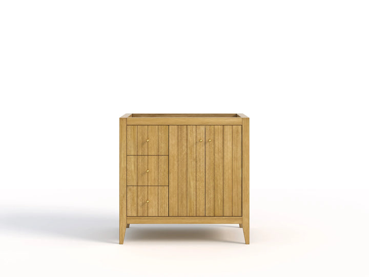 Atlanta Teak Wood 36 in. W x 22 in. D Center Sink Bathroom Vanity - photo 8