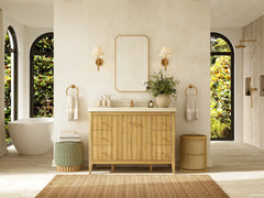 Atlanta Teak Wood 48 in. W x 22 in. D Single Sink Bathroom Vanity - photo 4