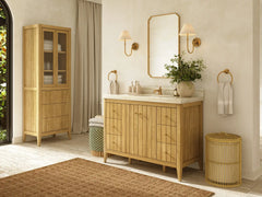 Atlanta Teak Wood 48 in. W x 22 in. D Single Sink Bathroom Vanity - photo 2