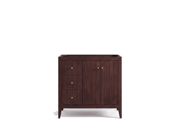 Atlanta Teak Wood 36 in. W x 22 in. D Center Sink Bathroom Vanity - photo 4