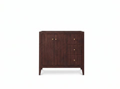 Atlanta Teak Wood 36 in. W x 22 in. D Left Offset Sink Bathroom Vanity - photo 3
