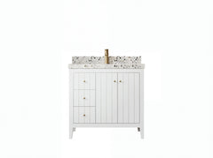 Atlanta 36 in. W x 22 in. D Center Sink Bathroom Vanity for Modern Elegant Bathrooms - photo 1
