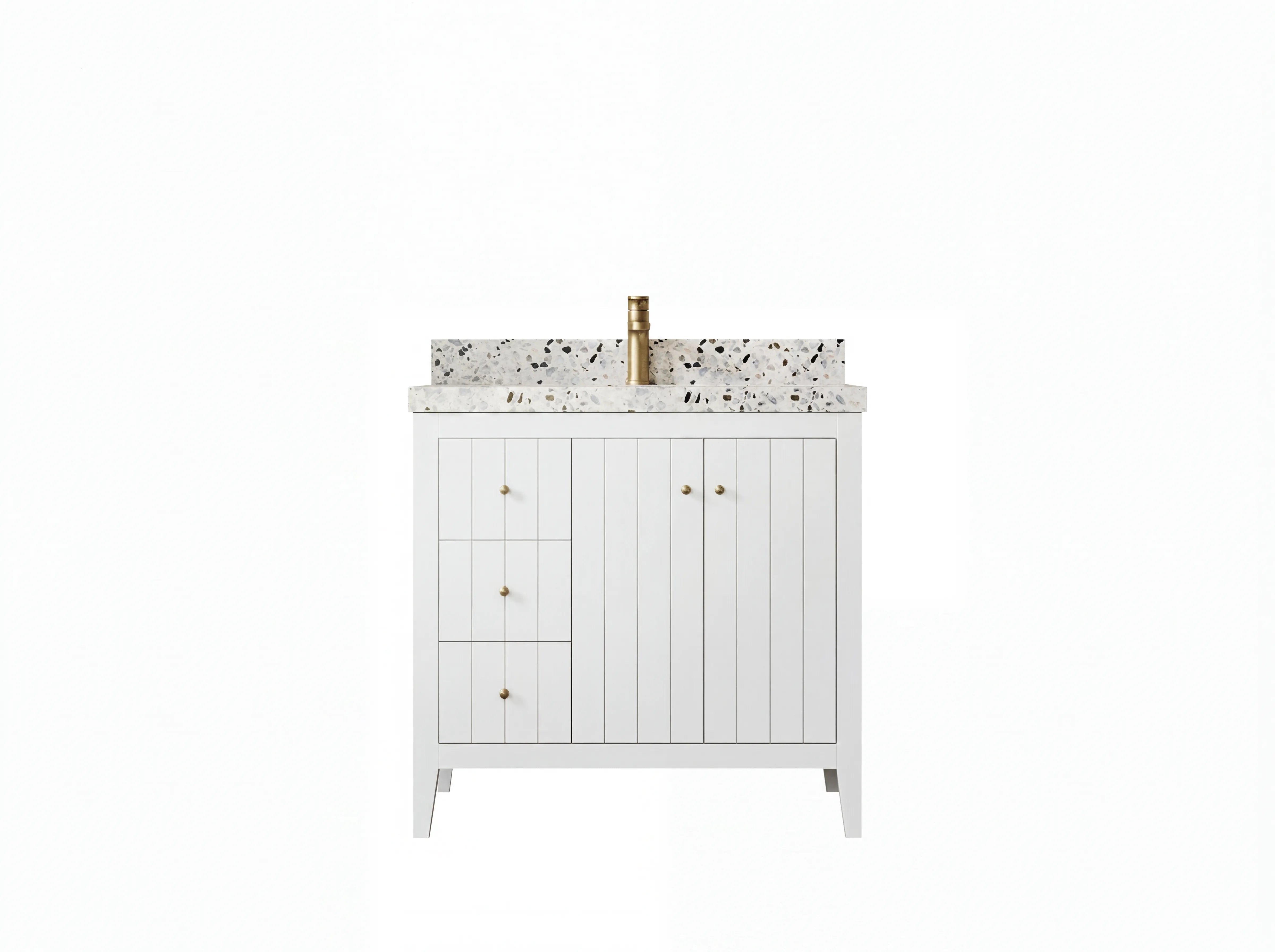 Atlanta 36 in. W x 22 in. D Center Sink Bathroom Vanity for Modern Elegant Bathrooms - Willow Bath and Vanity