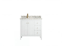 Atlanta 36 in. W x 22 in. D Left Offset Sink Bathroom Vanity - photo 1