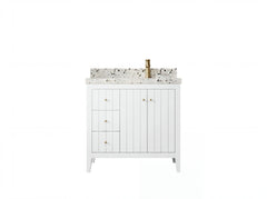 Atlanta 36 in. W x 22 in. D Right Offset Sink Bathroom Vanity - photo 1
