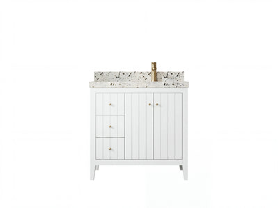 Atlanta 36 in. W x 22 in. D Right Offset Sink Bathroom Vanity - Willow Bath and Vanity