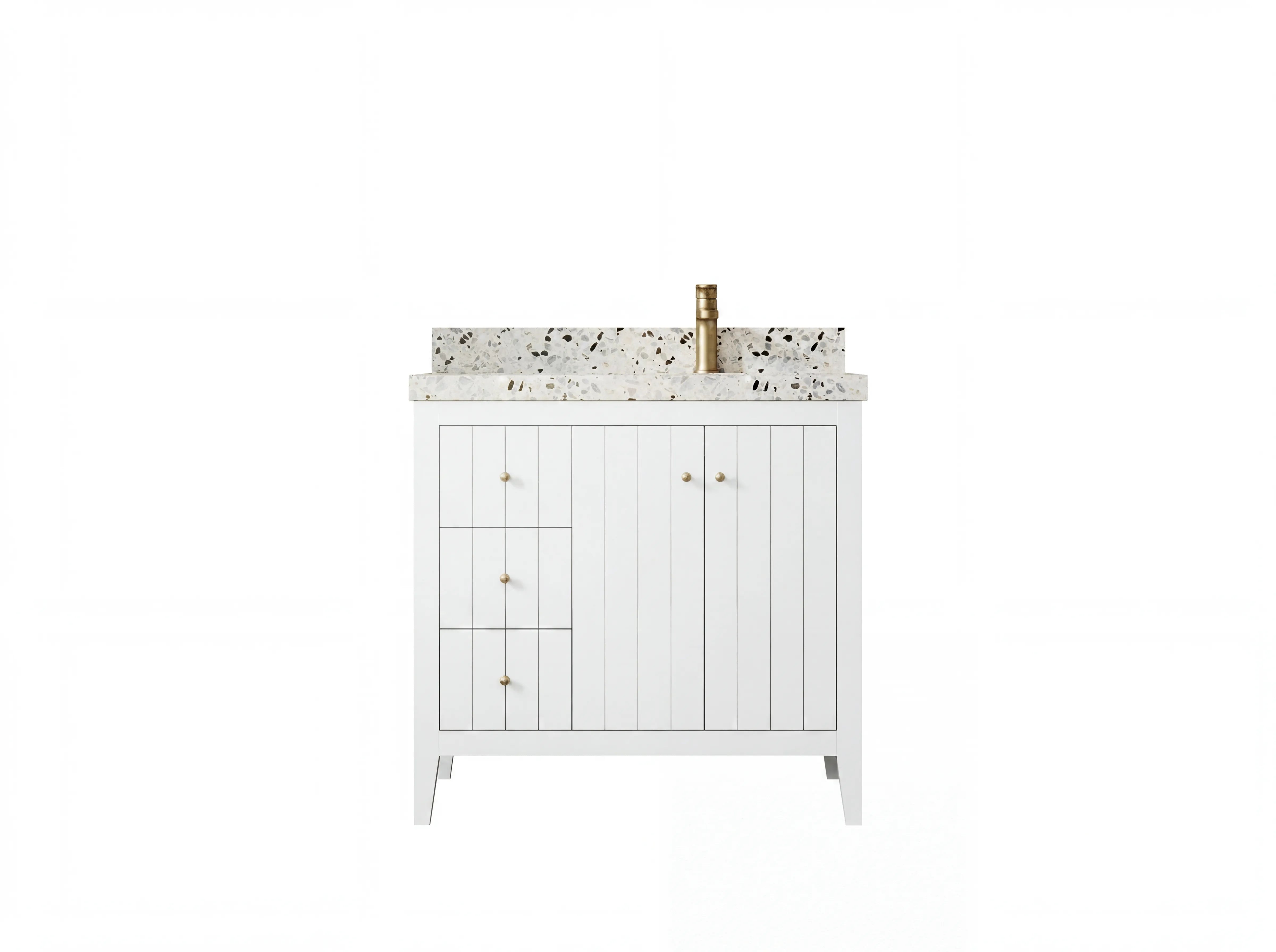 Atlanta 36 in. W x 22 in. D Right Offset Sink Bathroom Vanity - Willow Bath and Vanity