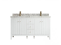 Atlanta 60 in. W x 22 in. D Double Sink Bathroom Vanity - photo 1