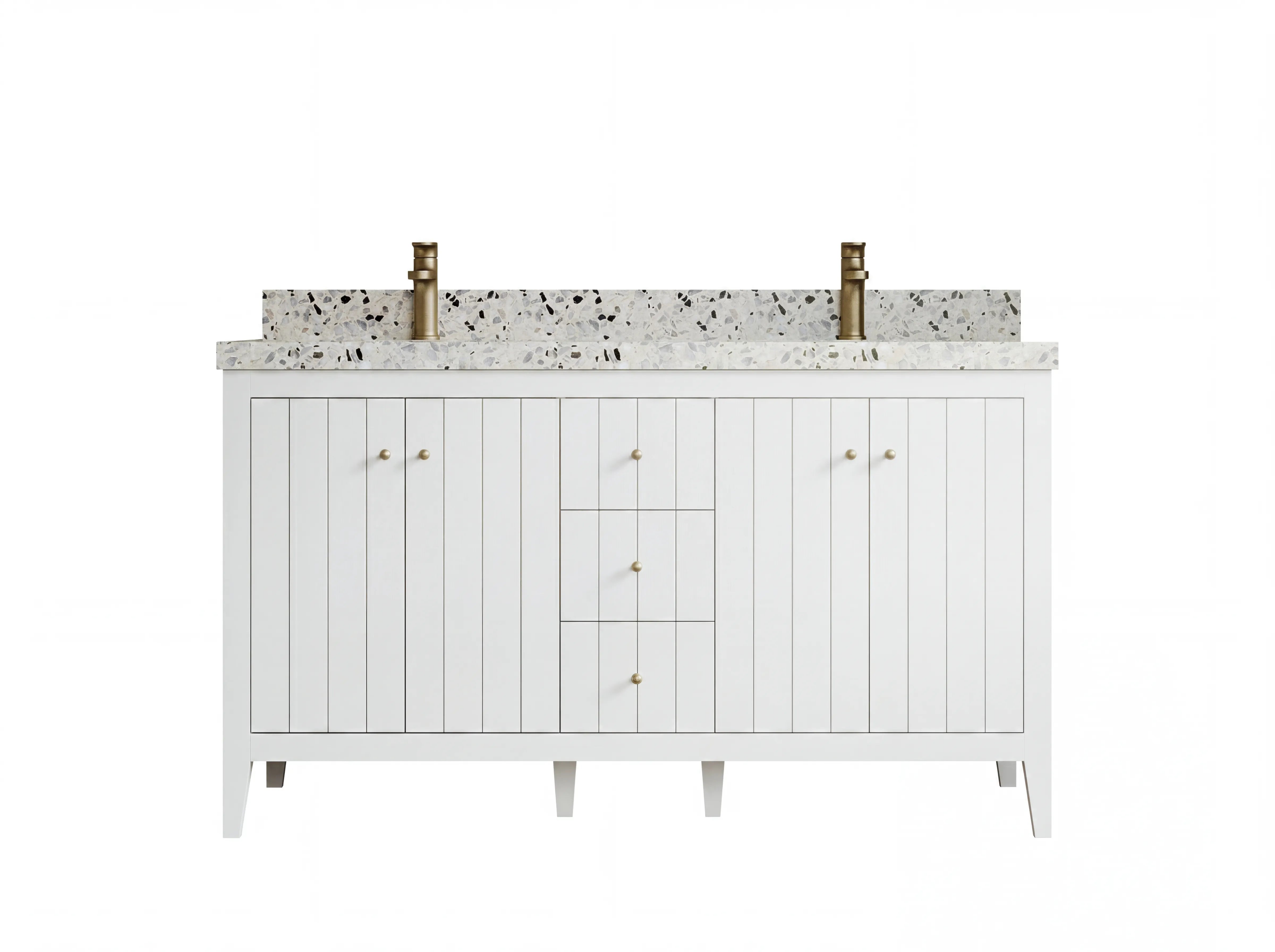 Atlanta 60 in. W x 22 in. D Double Sink Bathroom Vanity - Willow Bath and Vanity