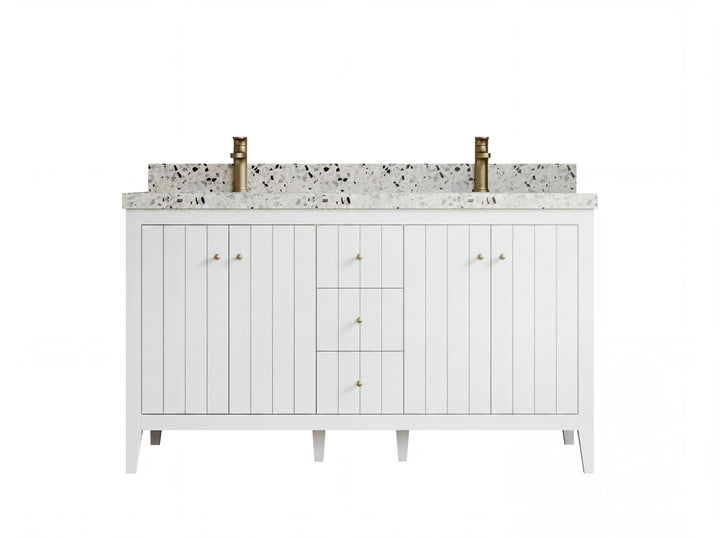 Atlanta 60 in. W x 22 in. D Double Sink Bathroom Vanity - photo 1