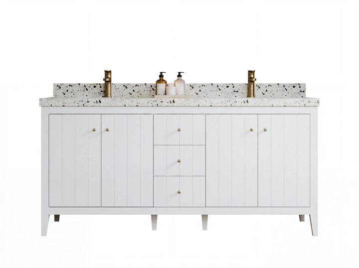 Atlanta 72 in. W x 22 in. D Double Sink Bathroom Vanity - photo 1