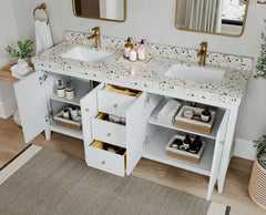 Atlanta 72 in. W x 22 in. D Double Sink Bathroom Vanity - photo 3