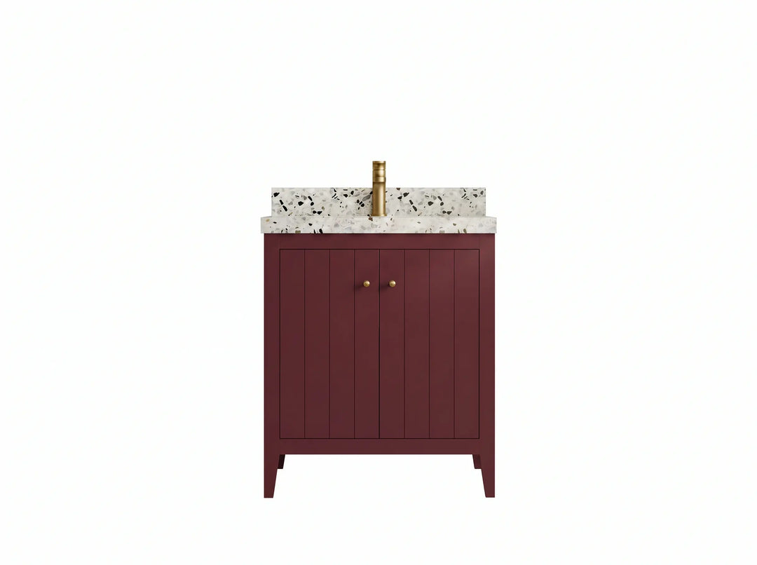 Atlanta 30 in. W x 22 in. D Single Sink Bathroom Vanity | 
              
                Burgundy
                
                  
             - ATL-CAB-BGD-29 - photo №1