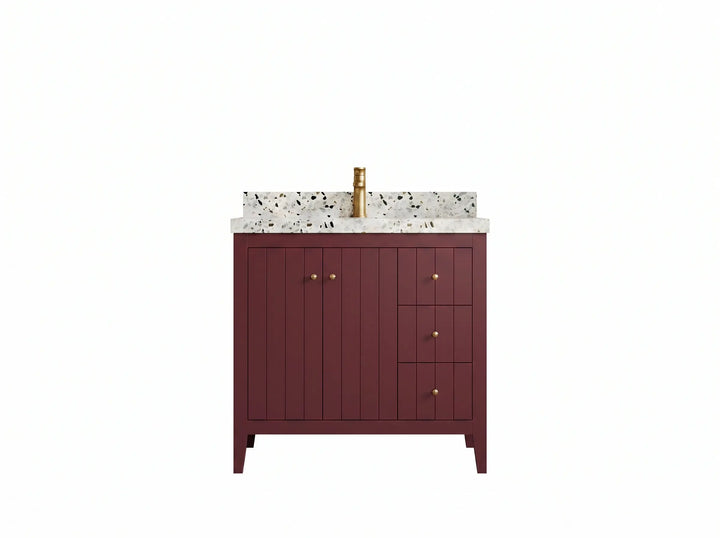 Atlanta 36 in. W x 22 in. D Center Sink Bathroom Vanity - photo 1