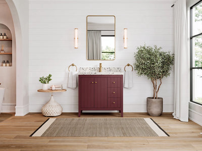 Atlanta 36 in. W x 22 in. D Center Sink Modern Bathroom Vanity