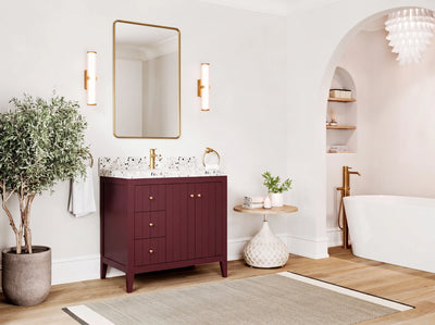 Atlanta 36 in. W x 22 in. D Center Sink Bathroom Vanity for Modern Elegant Bathrooms