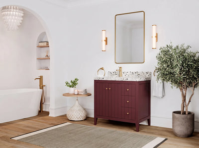 Atlanta 36 in. W x 22 in. D Left Offset Sink Bathroom Vanity