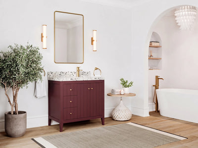 Atlanta 36 in. W x 22 in. D Right Offset Sink Bathroom Vanity