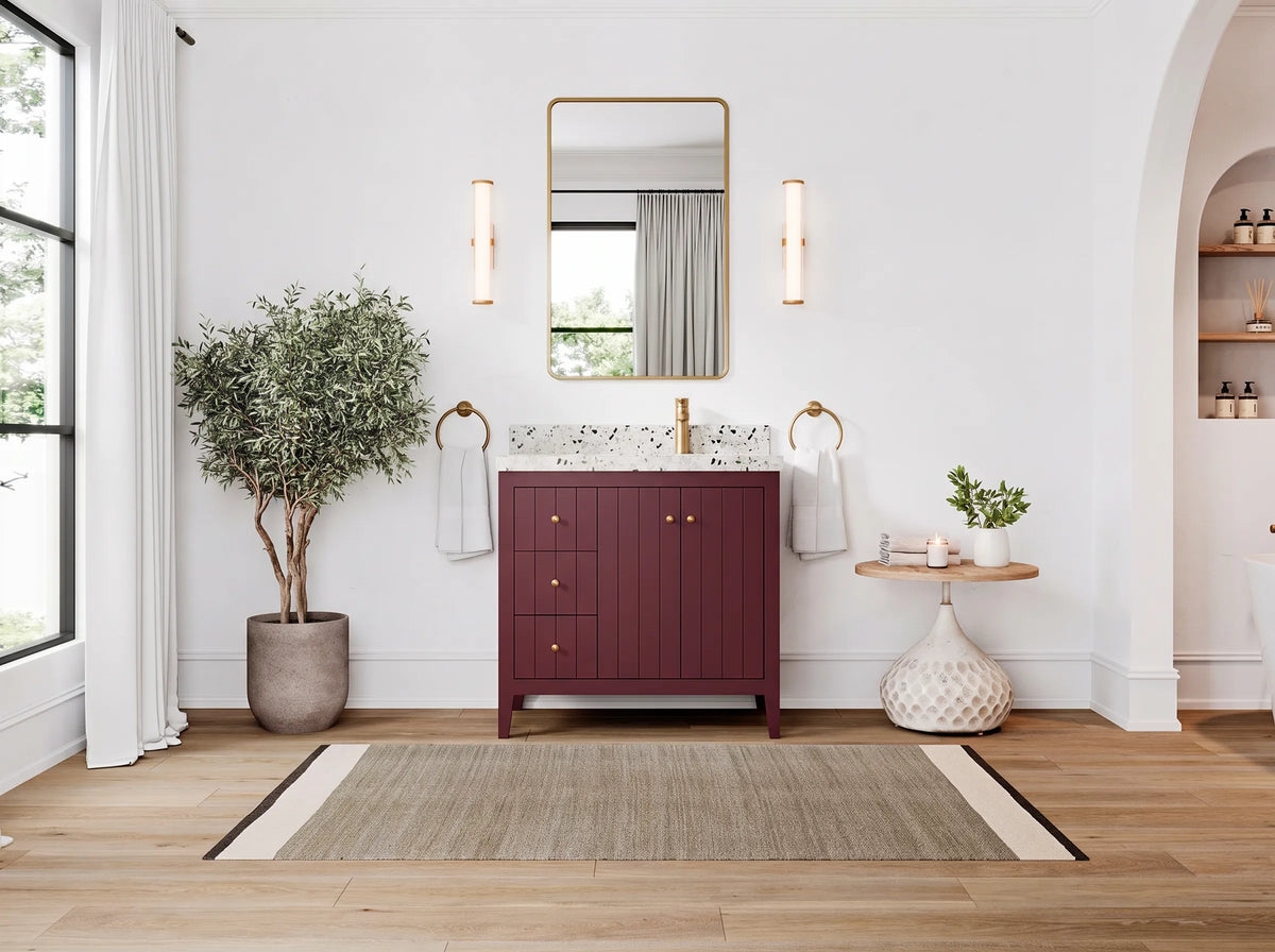 Atlanta 36 in. W x 22 in. D Right Offset Sink Bathroom Vanity