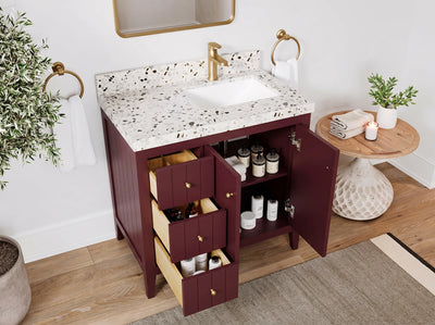 Atlanta 36 in. W x 22 in. D Right Offset Sink Bathroom Vanity
