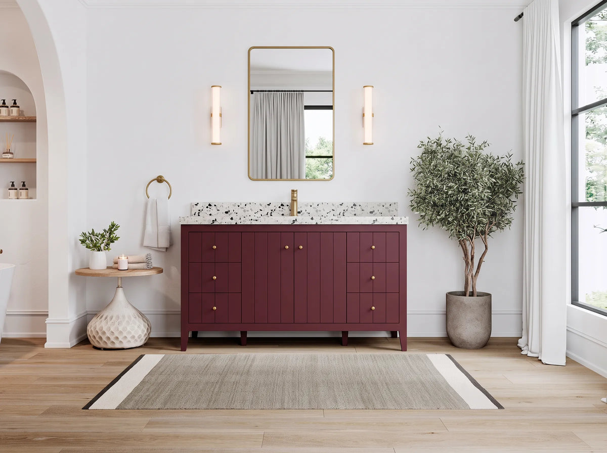 Atlanta 60 in. W x 22 in. D Single Sink Bathroom Vanity