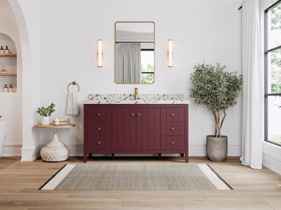 Atlanta 60 in. W x 22 in. D Single Sink Bathroom Vanity