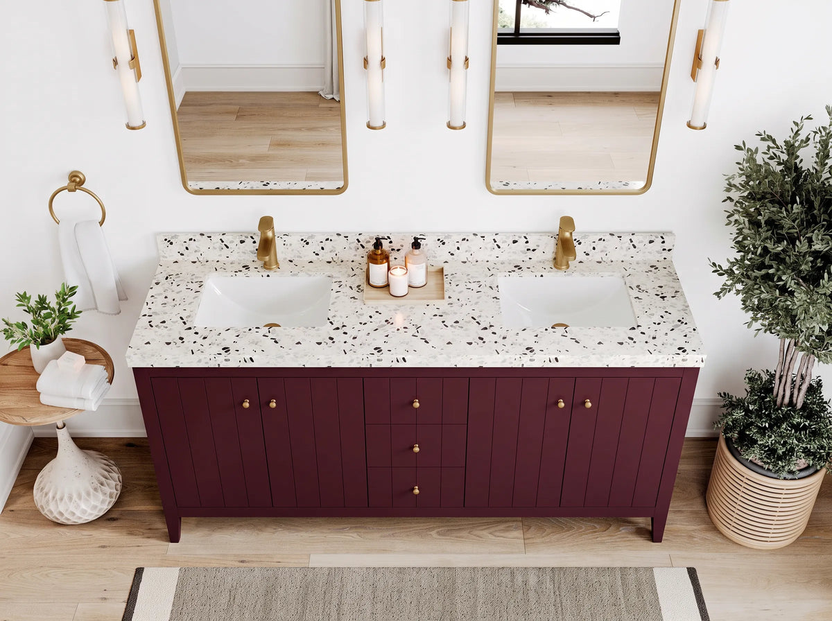 Atlanta 72 in. W x 22 in. D Double Sink Bathroom Vanity