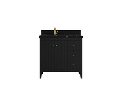 Atlanta 36 in. W x 22 in. D Left Offset Sink Bathroom Vanity - photo 33