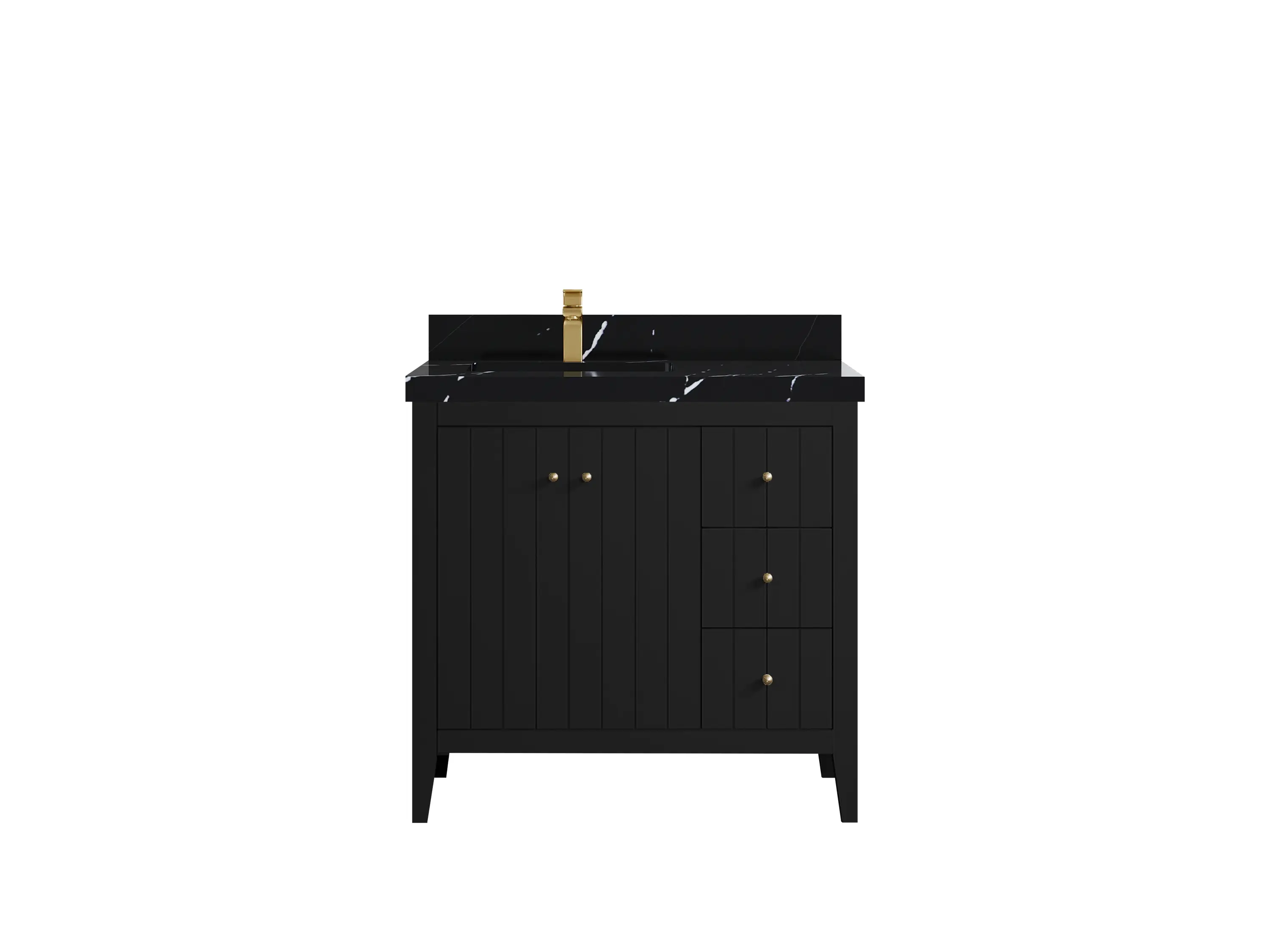 Atlanta 36 in. W x 22 in. D Left Offset Sink Bathroom Vanity