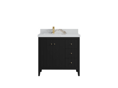 Atlanta 36 in. W x 22 in. D Left Offset Sink Bathroom Vanity - photo 35
