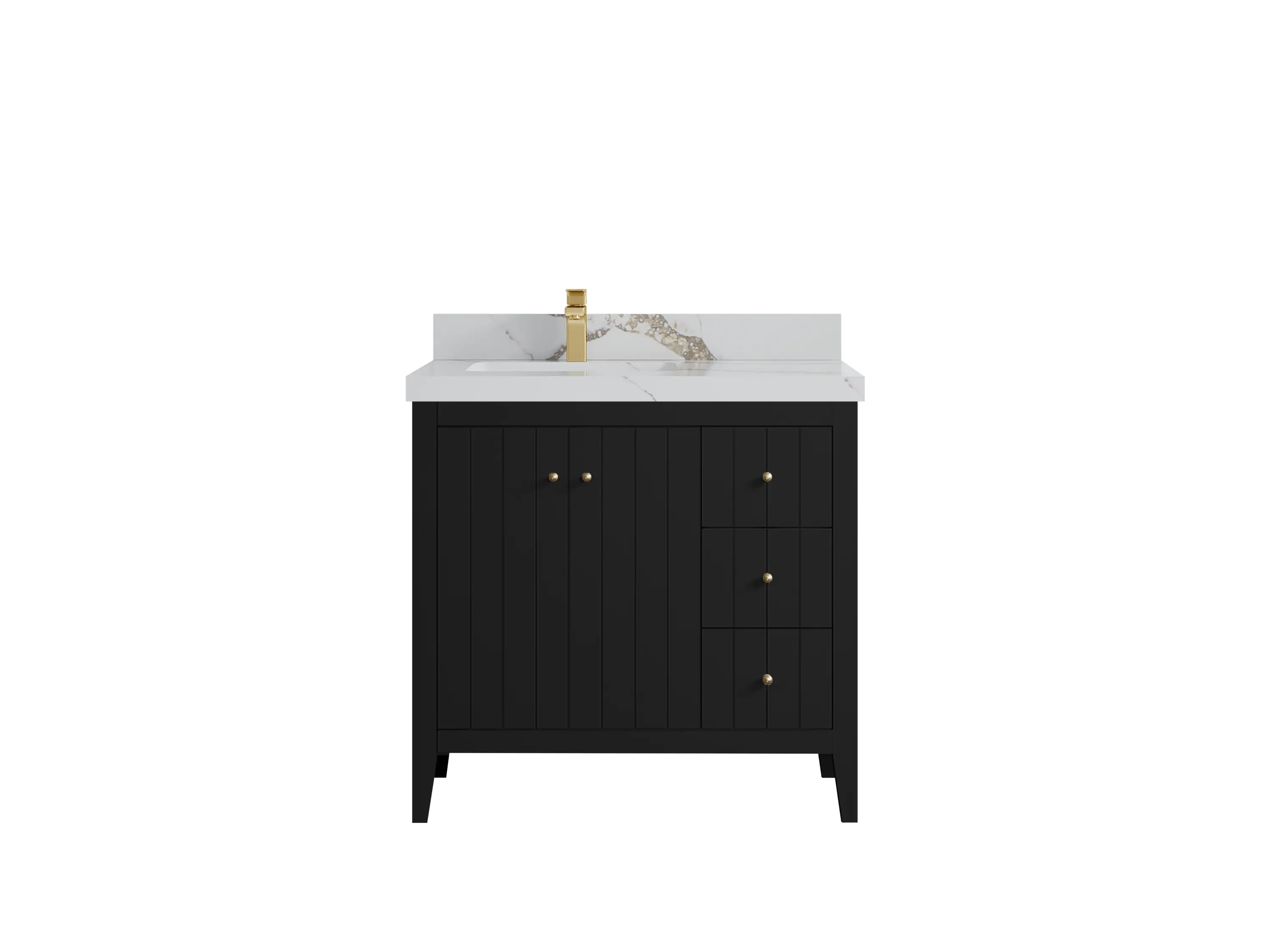 Atlanta 36 in. W x 22 in. D Left Offset Sink Bathroom Vanity