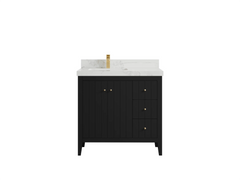 Atlanta 36 in. W x 22 in. D Left Offset Sink Bathroom Vanity - photo 39
