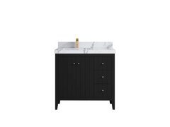 Atlanta 36 in. W x 22 in. D Left Offset Sink Bathroom Vanity - photo 41
