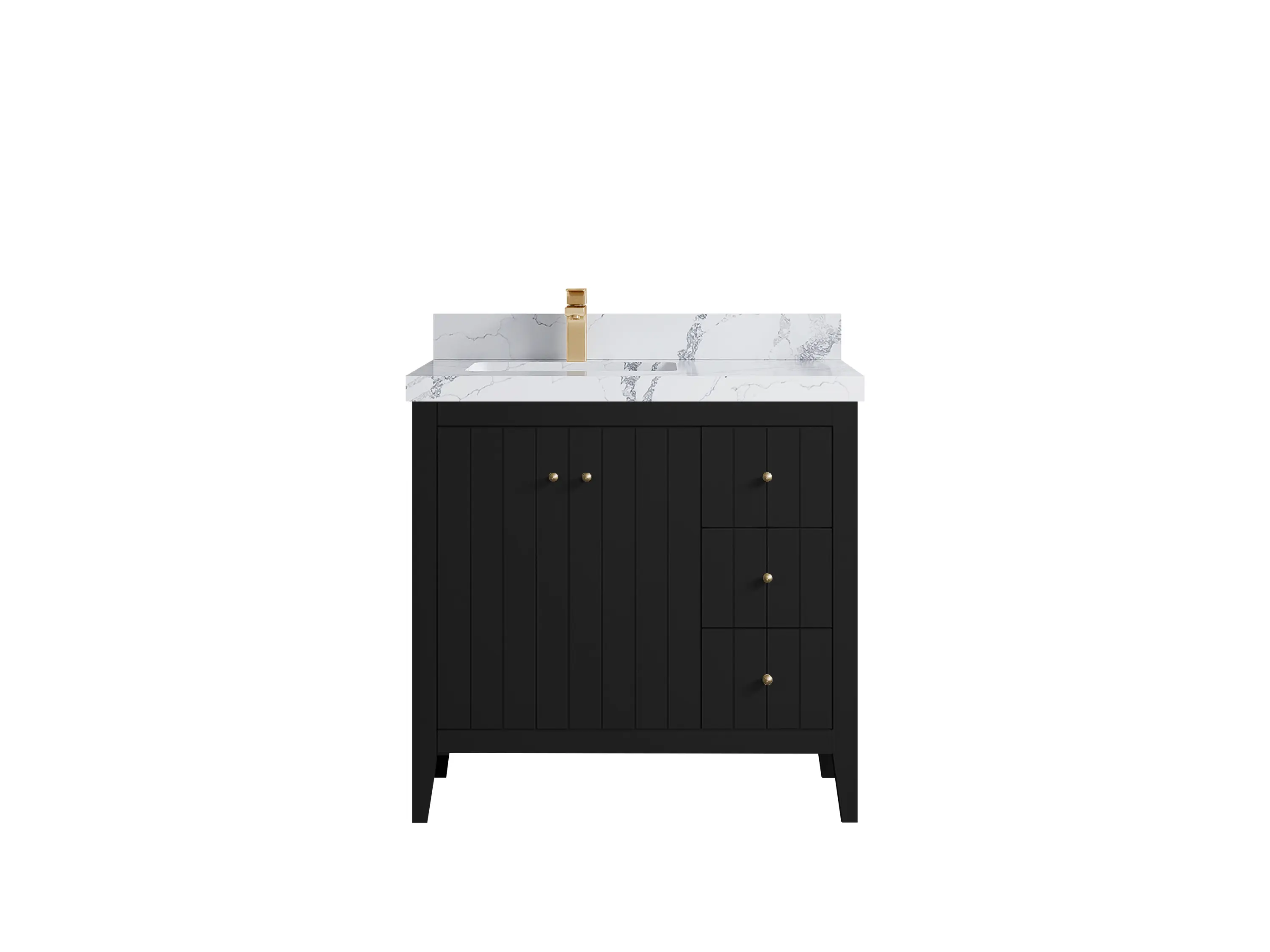 Atlanta 36 in. W x 22 in. D Left Offset Sink Bathroom Vanity