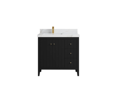 Atlanta 36 in. W x 22 in. D Left Offset Sink Bathroom Vanity - photo 43