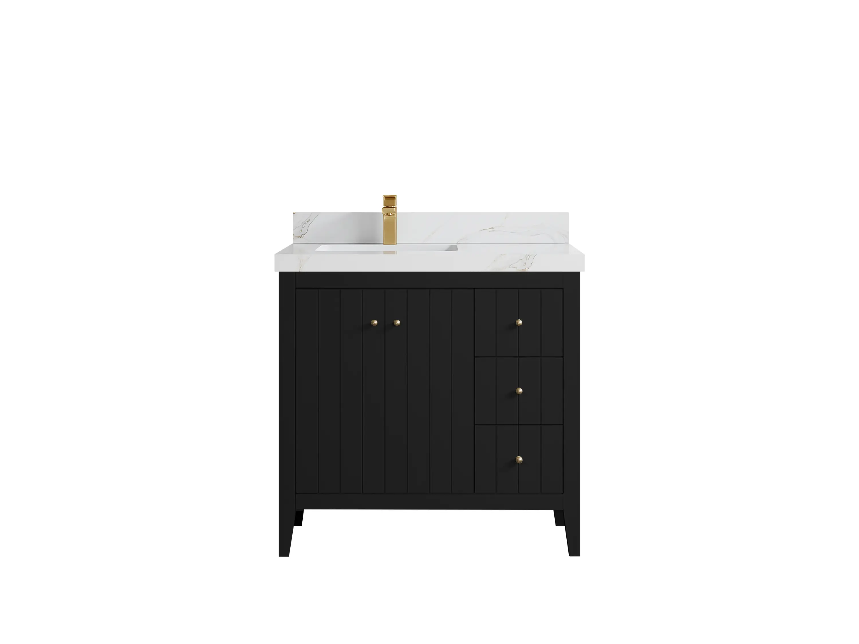 Atlanta 36 in. W x 22 in. D Left Offset Sink Bathroom Vanity