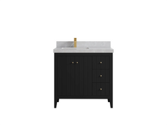 Atlanta 36 in. W x 22 in. D Left Offset Sink Bathroom Vanity - photo 19