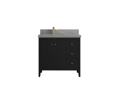 Atlanta 36 in. W x 22 in. D Left Offset Sink Bathroom Vanity - photo 21