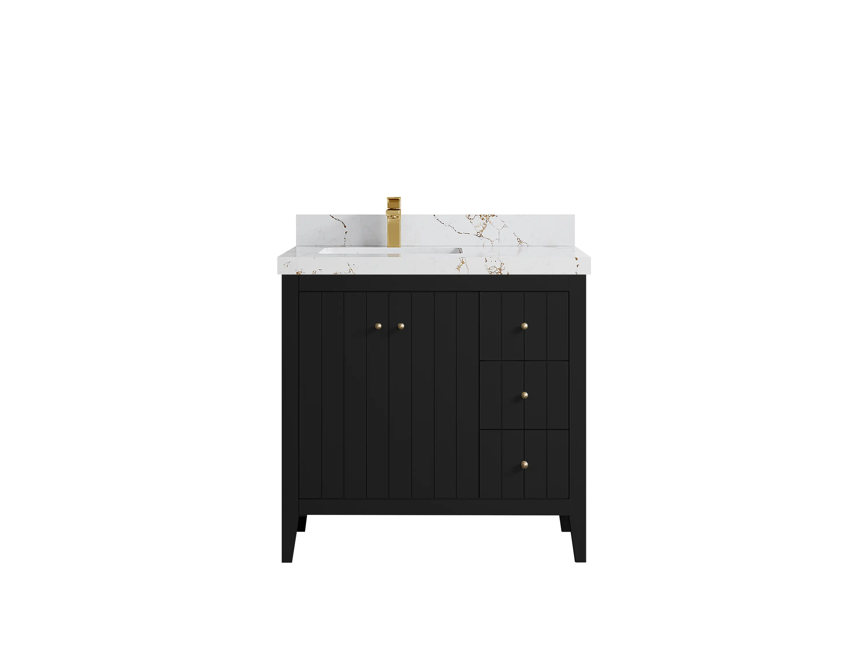 Atlanta 36 in. W x 22 in. D Left Offset Sink Bathroom Vanity