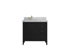 Atlanta 36 in. W x 22 in. D Left Offset Sink Bathroom Vanity - photo 29