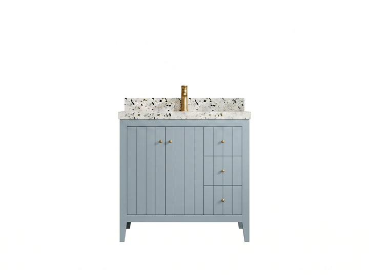 Atlanta 36 in. W x 22 in. D Center Sink Bathroom Vanity - photo 1