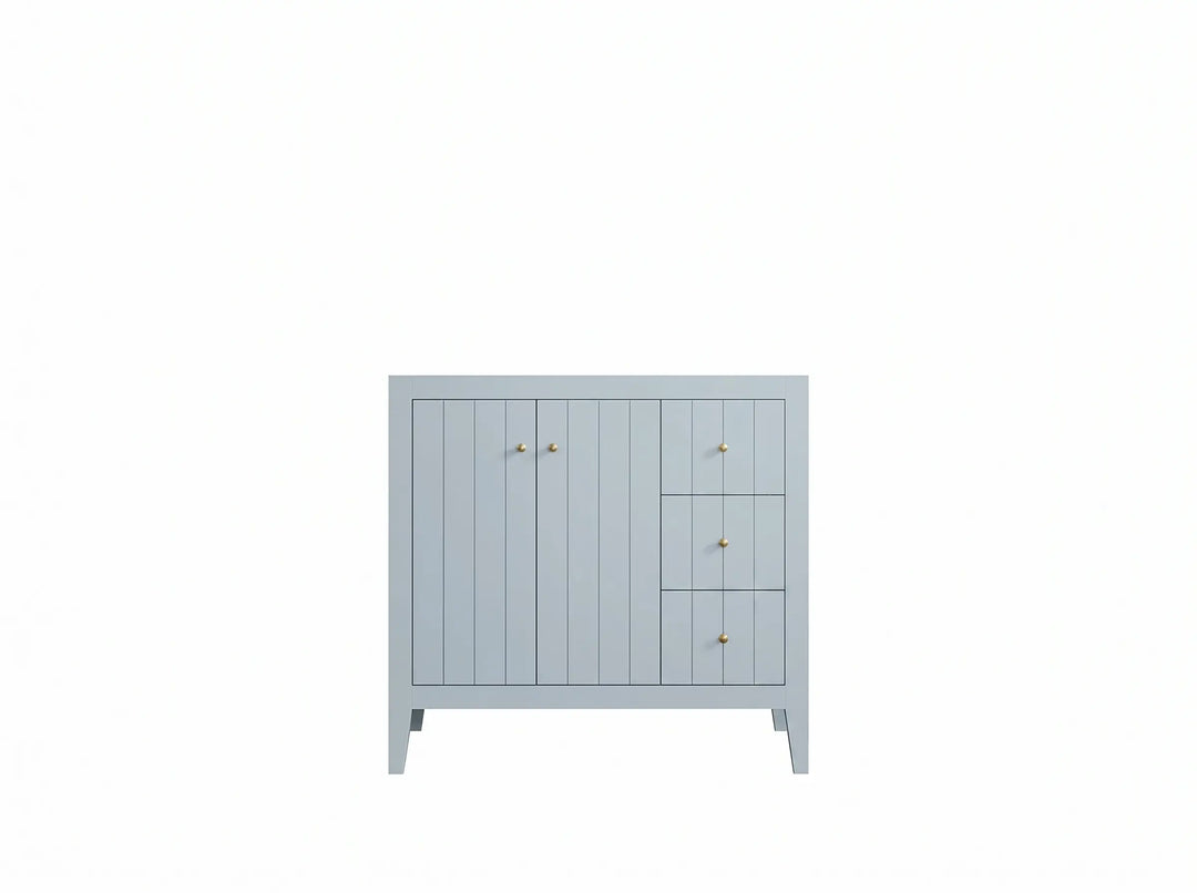 Atlanta 36 in. W x 22 in. D Left Offset Sink Bathroom Vanity | 
              
                Blue Heather
                
                  
             - ATL-CAB-BLU-35L - photo №3