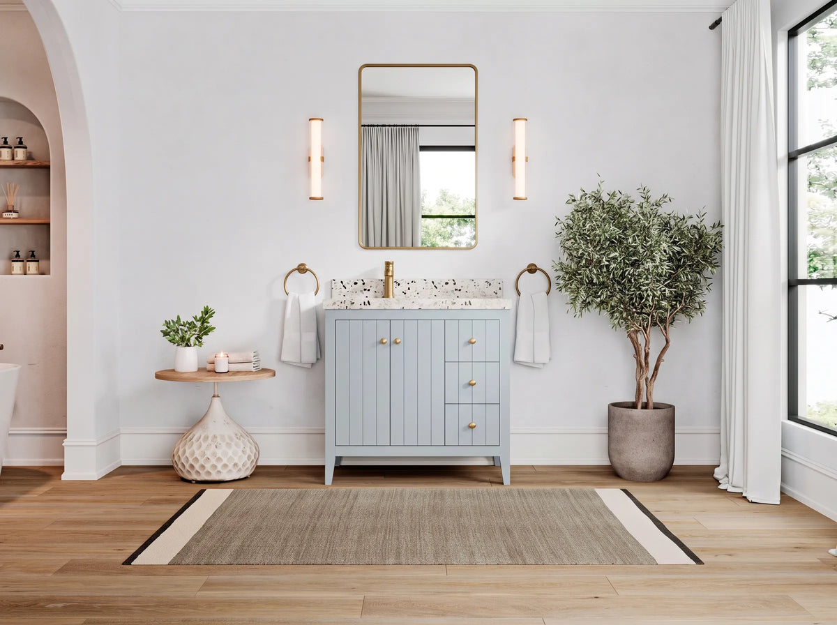 Atlanta 36 in. W x 22 in. D Left Offset Sink Bathroom Vanity