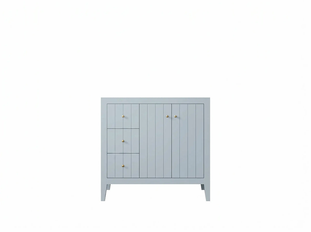 Atlanta 36 in. W x 22 in. D Right Offset Sink Bathroom Vanity | 
              
                Blue Heather
                
                  
             - ATL-CAB-BLU-35R - photo №3