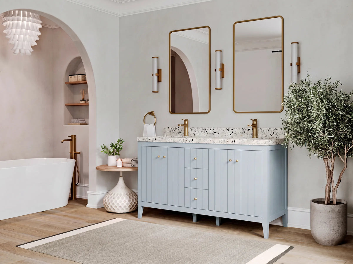 Atlanta 60 in. W x 22 in. D Double Sink Bathroom Vanity