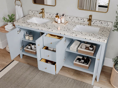 Atlanta 72 in. W x 22 in. D Double Sink Bathroom Vanity