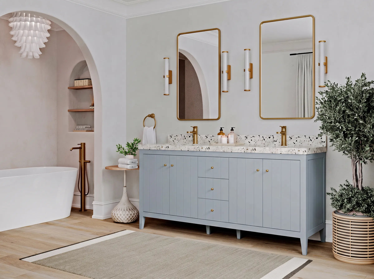 Atlanta 72 in. W x 22 in. D Double Sink Bathroom Vanity