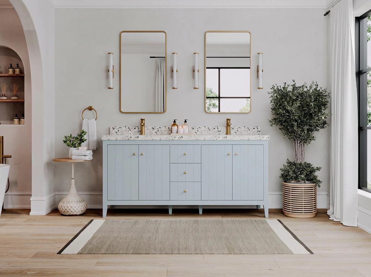 Atlanta 72 in. W x 22 in. D Double Sink Bathroom Vanity