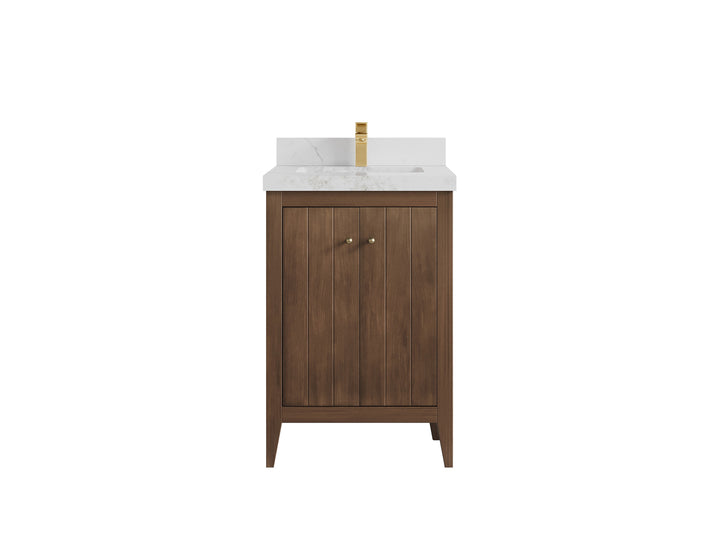 Atlanta Teak Wood 24 in. W x 22 in. D Single Sink Bathroom Vanity - photo 19